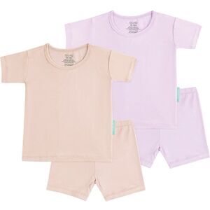 PurComfy Bamboo Pajama Set Blush and Lilac Size 3T Toddler Baby Girl NWT 2pc NEW